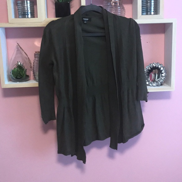 Army green cardigan - Picture 1 of 1